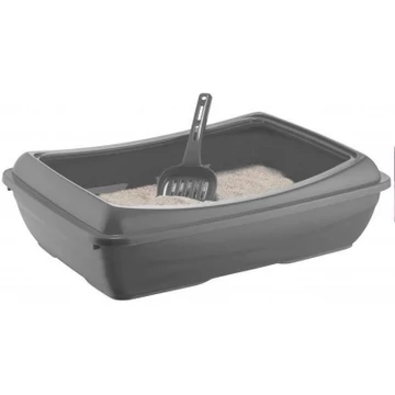 ZBD Alomtálca+lapát szürke 37,5x49,5x15 cm ZBD Alomtálca+lapát szürke 37,5x49,5x15 cm