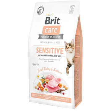Brit Care Cat SENSITIVE PULYKA & LAZAC 2 kg