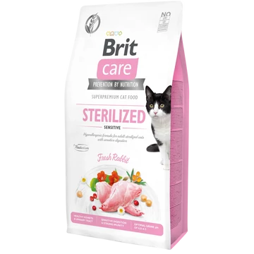 Brit Care Cat STERILISED - SENSITIVE NYÚL 2 kg