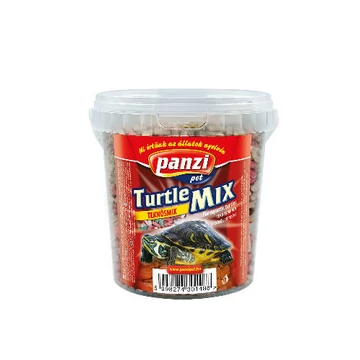 Panzi Teknősmix, teljes értékű teknőstáp - vödrös 90g  Panzi Teknősmix, teljes értékű teknőstáp - vödrös 90g