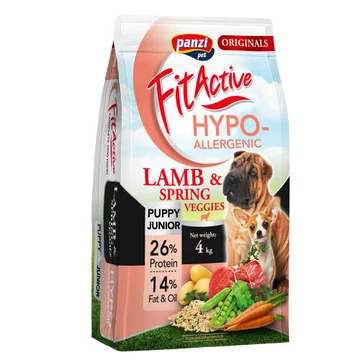 FitActive ORIGINALS 4kg PUPPY JUNIOR HYPOALLERGENIC Lamb Spring Veggies