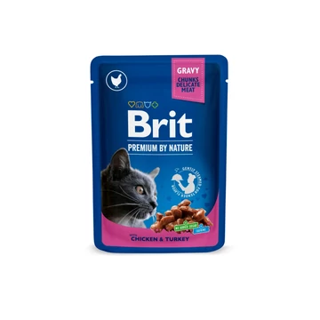 Brit Premium Cat Gravy CSIRKE & PULYKA 100 g