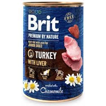 Brit Premium JUNIOR PULYKA & MÁJ konzerv 400 g