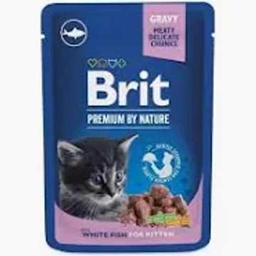 Brit Premium Cat Gravy KITTEN FEHÉR HAL 100 g