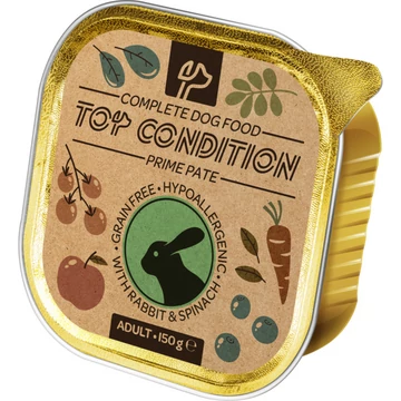 Top Condition Prime Pate 150g Adult Nyúllal és Spenóttal
