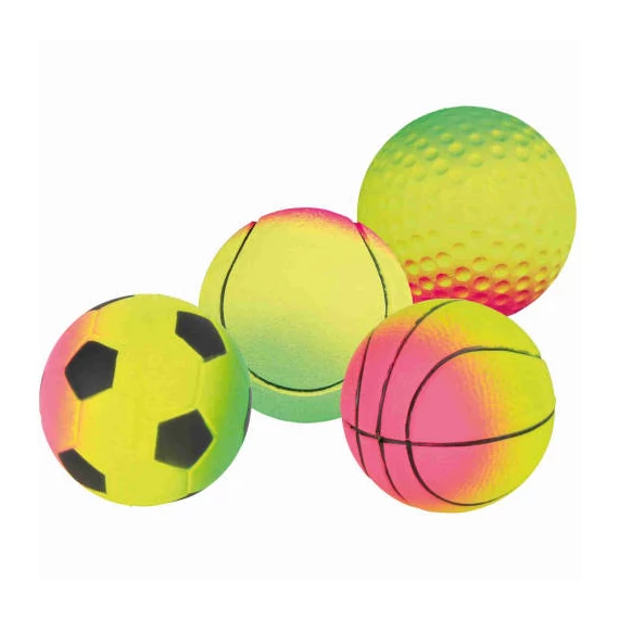 Trixie Toy Neon Ball - habszivacs játék (neon sport labda) kutyák részére (Ø7cm)