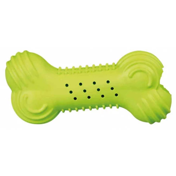 Trixie Rustling Bone Dog Toy - natúr gumi játék (zörgős csont) kutyák részére (Ø11cm)