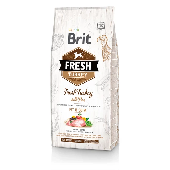 Brit Fresh FIT & SLIM Pulyka és Borsó 12 kg