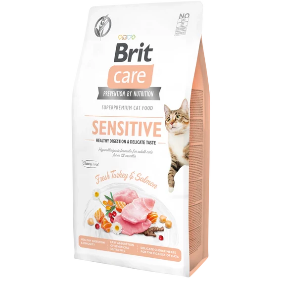 Brit Care Cat SENSITIVE PULYKA & LAZAC 2 kg