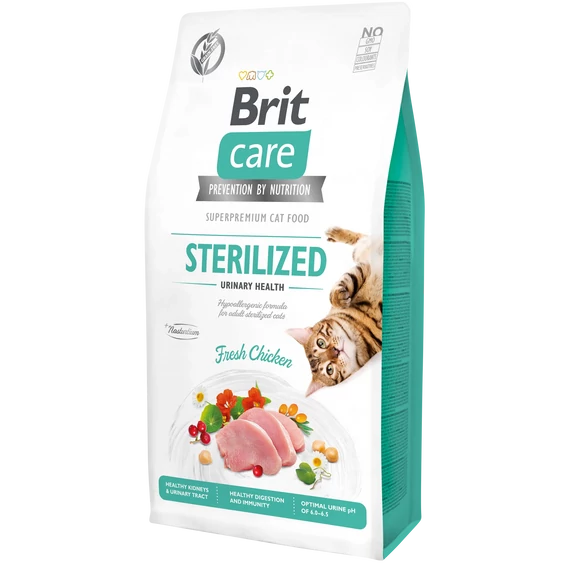 Brit Care Cat STERILISED - URINARY HEALTH CSIRKE 2 kg