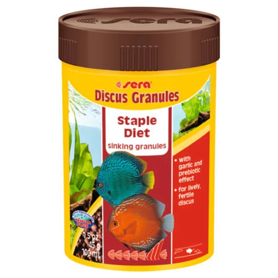 Sera Discus Granulat granulatum táplálék díszhalak részére 100ml Sera Discus Granulat granulatum táplálék díszhalak részére 100ml