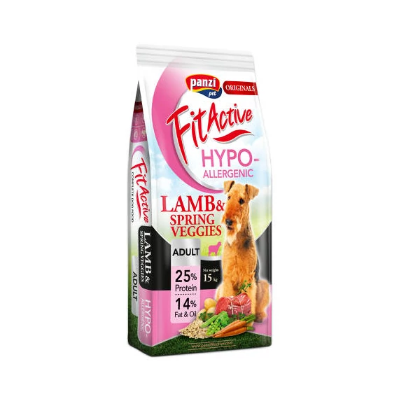 FitActive ORIGINALS 15kg ADULT HYPOALLERGENIC Lamb&Spring Veggies (bárány&tavaszi zöldségek)