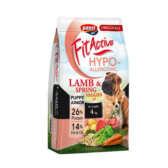 FitActive ORIGINALS 4kg PUPPY JUNIOR HYPOALLERGENIC Lamb Spring Veggies