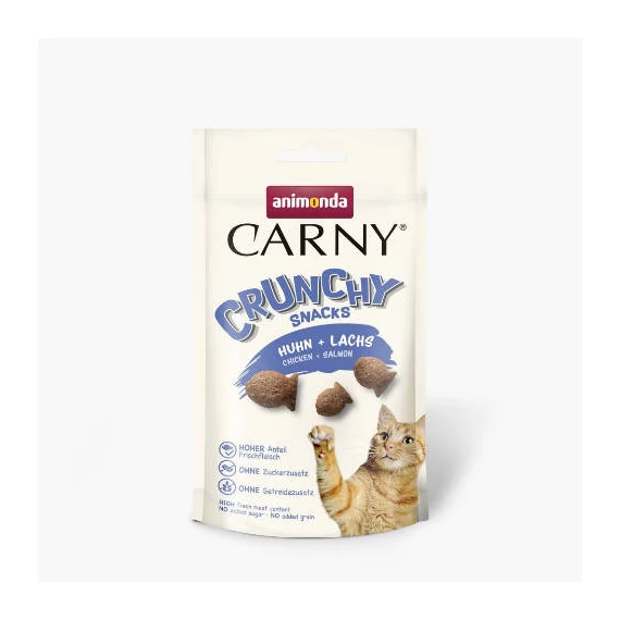 Animonda Carny crunchy 50g snack macskáknak- csirke és lazac