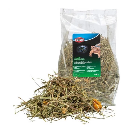 Trixie Grasses and Meadow Herbs for Tortoises -kiegészítő eleség (pázsit- és rétifű) teknősbékák részére 200g