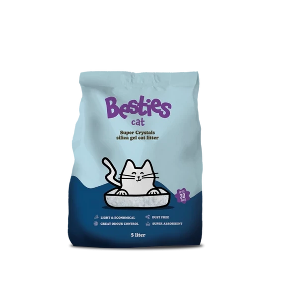 Besties Cat Super Crystals szilika gél macskaalom 5 liter