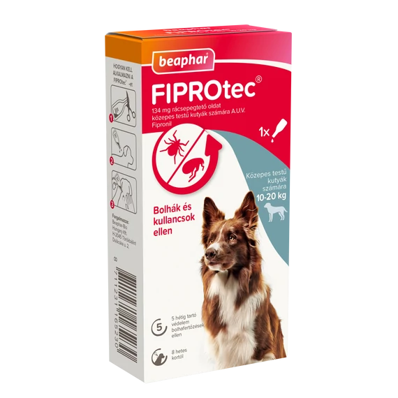 FIPROtec® Dog M bolha- és kullancsirtó spot-on 10-20 kg 1 pipetta