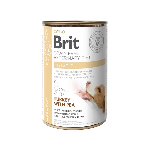 Brit GF Veterinary Diets Dog Hepatic konzerv 400 g