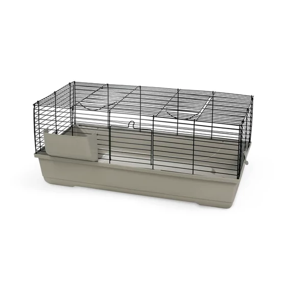 Baldo Flat 100 nyúlketrec Fekete/Homok 100x53x46 cm