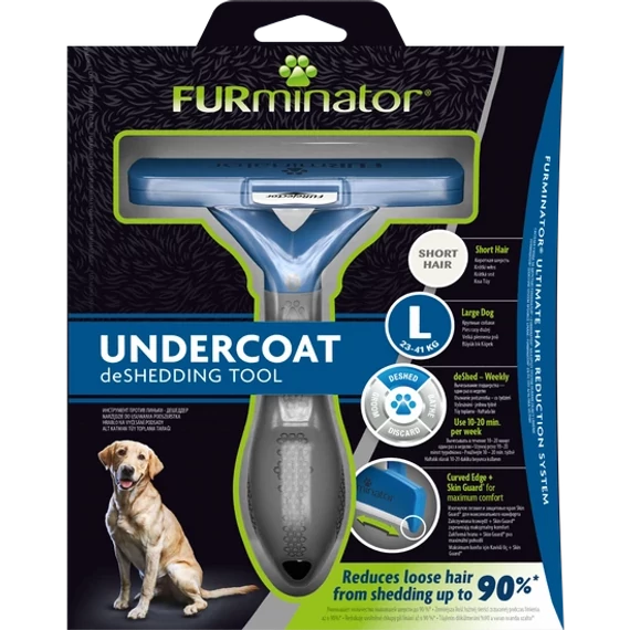 FURminator aljszőrkefe L - nagytestű, rövid szőrű kutyáknak FURminator aljszőrkefe L - nagytestű, rövid szőrű kutyáknak