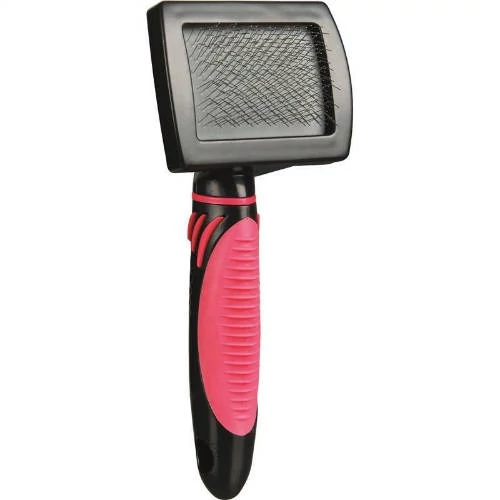 Trixie Soft Brush - Puha fémszálas kefe fésűvel macskák részére