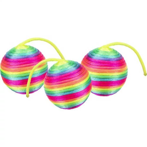 Trixie Set of Rattling Balls játék (labda) macskák részére (ø4cm)