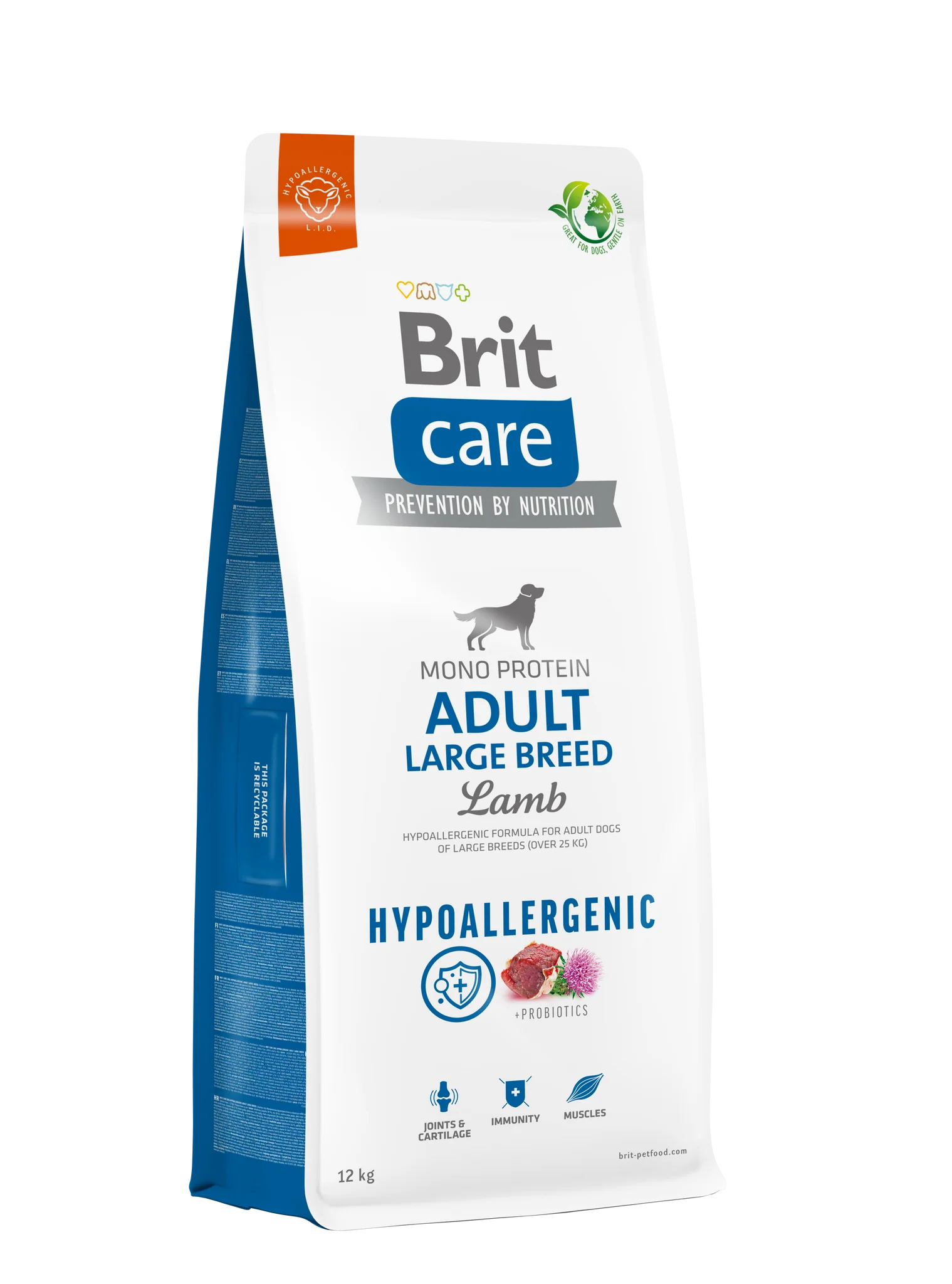 Brit Care Hipoallergén Adult Large Breed Lamb & Rice 12 kg