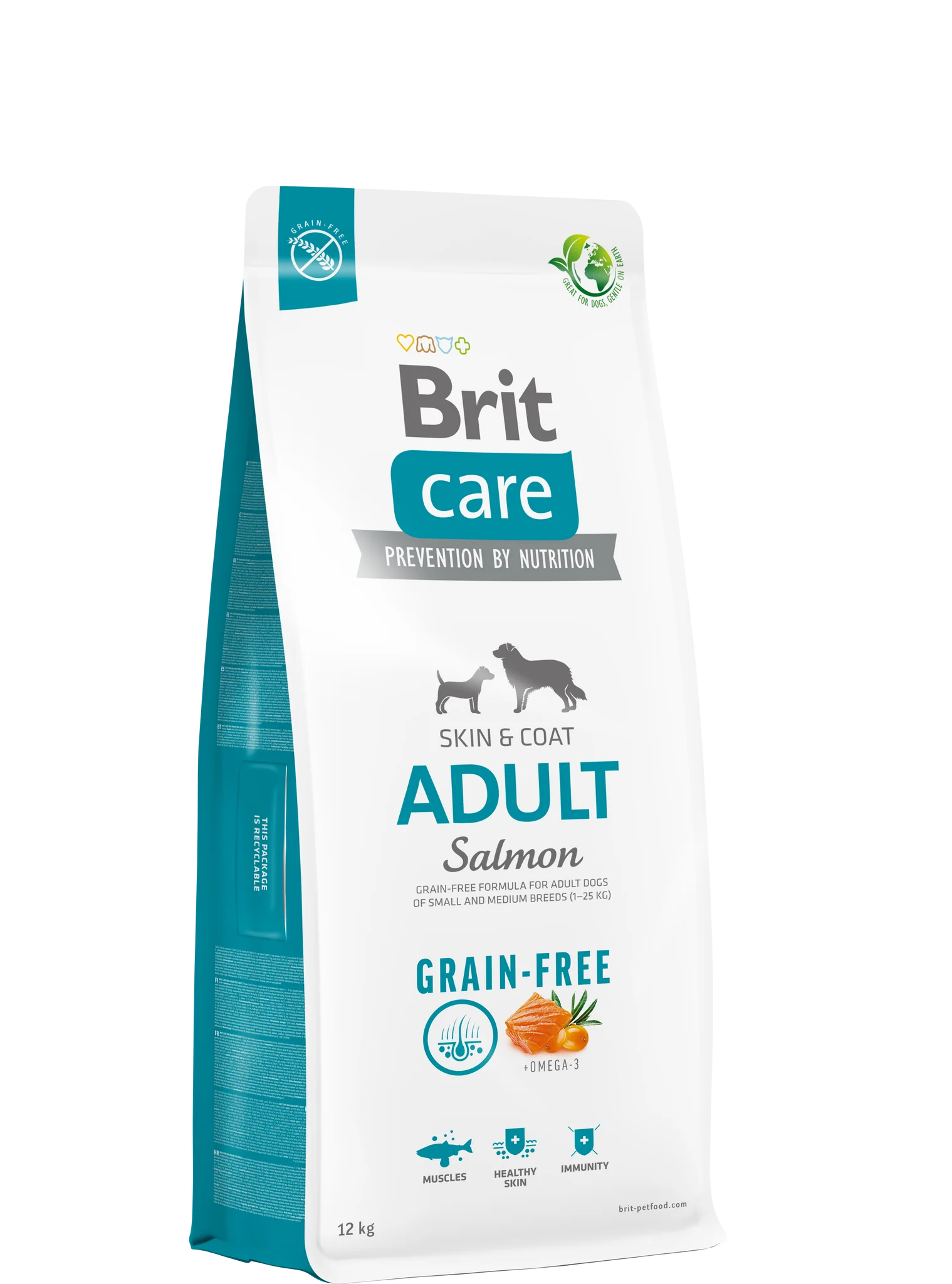 Brit Care Grain-Free Adult Salmon&Potato S-M 12 kg