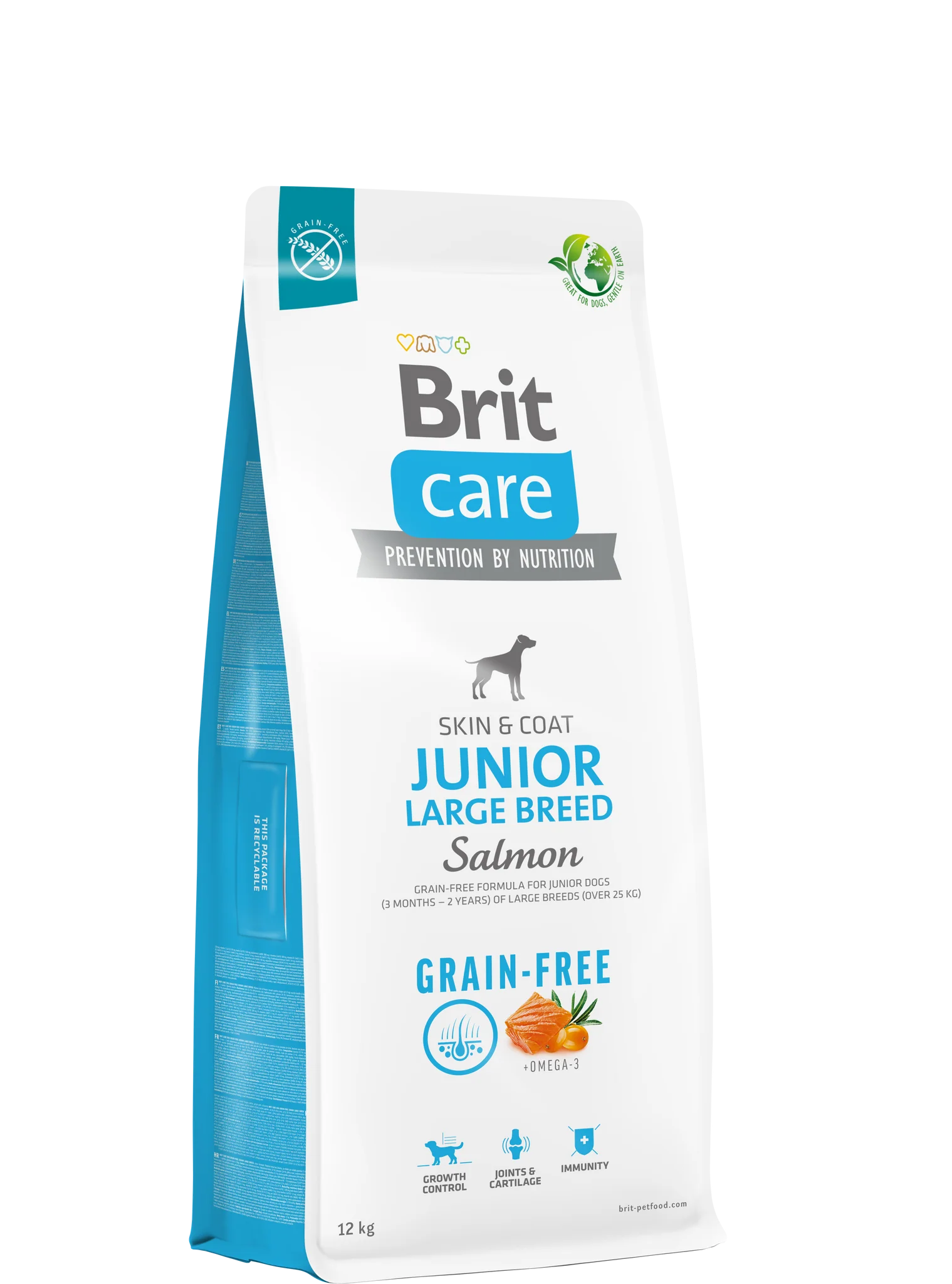 Brit Care Grain-Free Junior Large Breed Salmon & Potato 12 kg