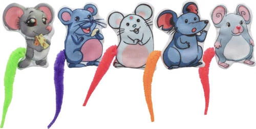 Trixie 41114 egér filcből, macskagyökérrel, 7,5cm