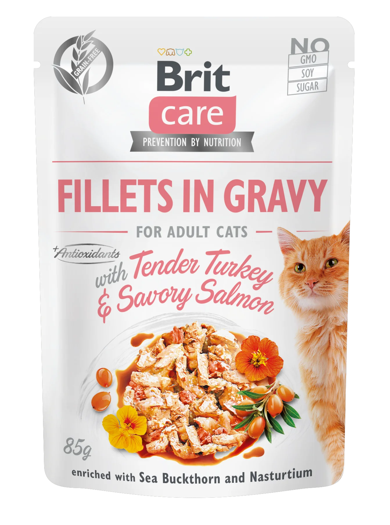 Brit Care Cat Fillets in Gravy PULYKA & LAZAC 85 g