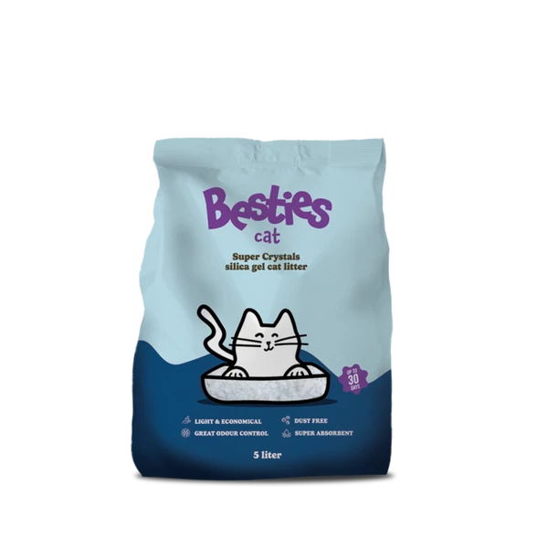 Besties Cat Super Crystals szilika gél macskaalom 5 liter