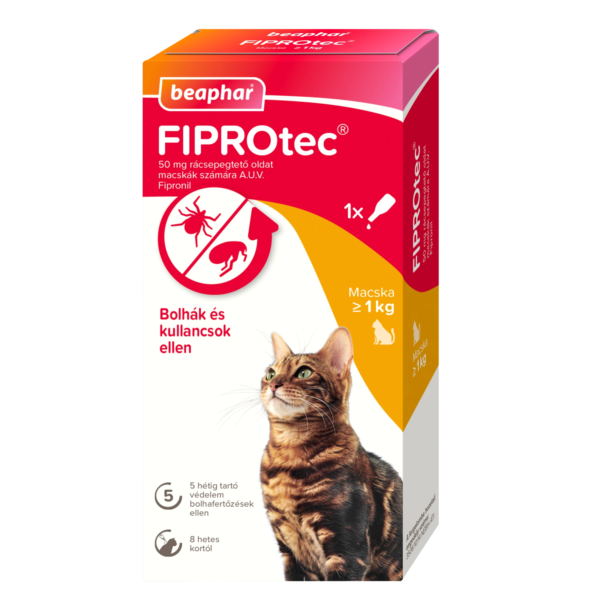 FIPROtec® Cat (1x) bolha- és kullancsirtó spot-on macskáknak 1 pipetta