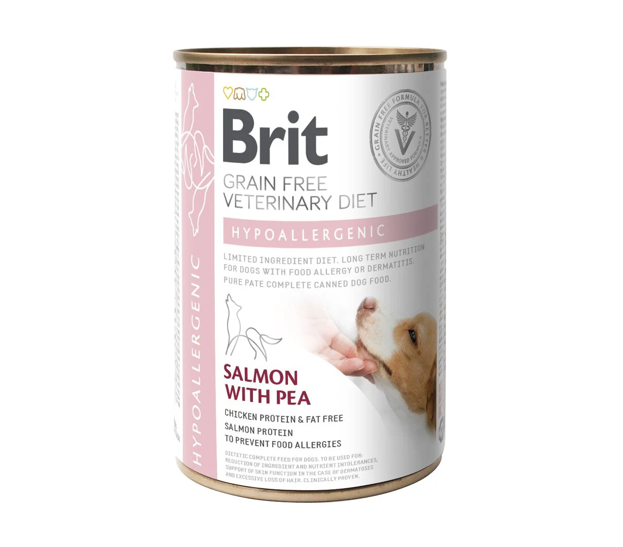 Brit GF Veterinary Diets Dog Hypoallergenic konzerv 400 g