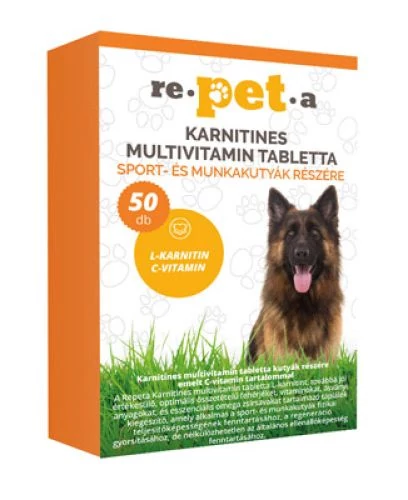 Repeta karnitines multivitamin tabletta sport-és munkakutyáknak 50 db